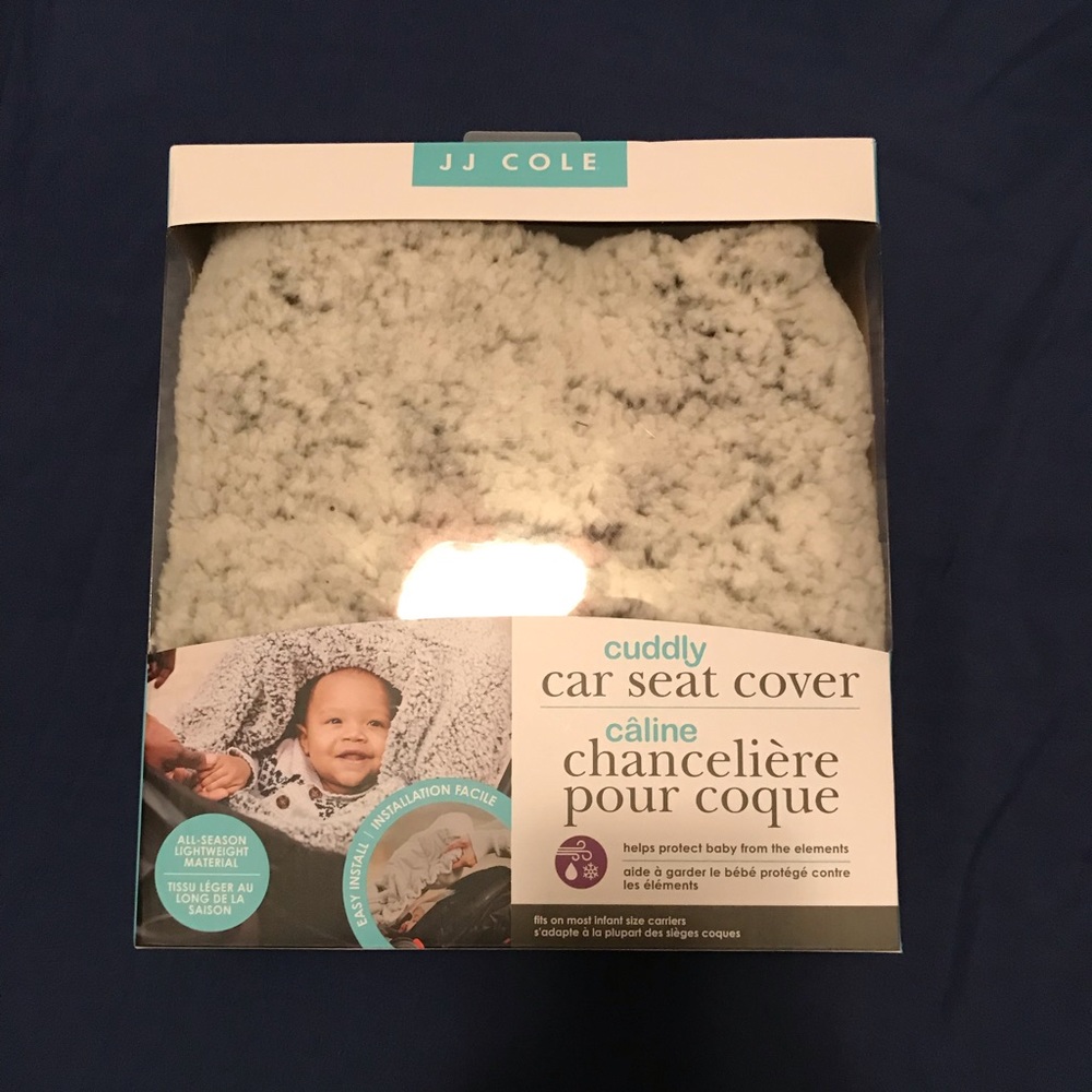 JJ Cole cuddly car seat cover